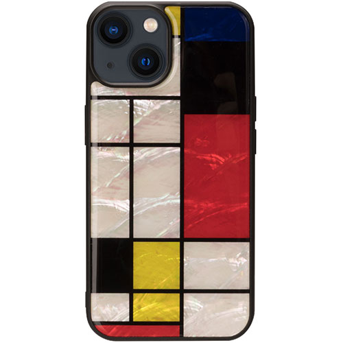 ikins アイキンス 生まれながら貝容れもの for iPhone 15 Plus Mondrian I25492i15PL  | iPhone ipad かかわり合い言葉 pc mini 時人 第10 第9 マイコン 申し受ける 有線テレビ 保護すること写真フィルム いphone アイフォン アイパッド 容れもの pro スマホ 15 かっこ良い電話機 16 溜め桶赤いこと 14 air 本体
