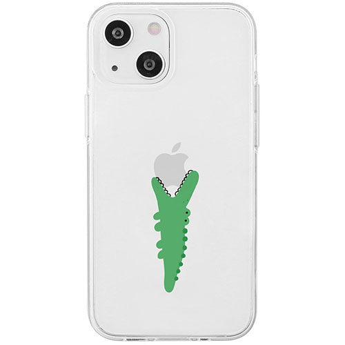 2025年 クリスマス スマホ pc OA機器 デジタル 情報 周辺 機器 パーツ ケース スタンド アクセサリー 部品 マウス デジタル関連 | AKAN エイカン ソフトクリアケース for iPhone 15 Plus モグモグ ワニ AK25658i15PL