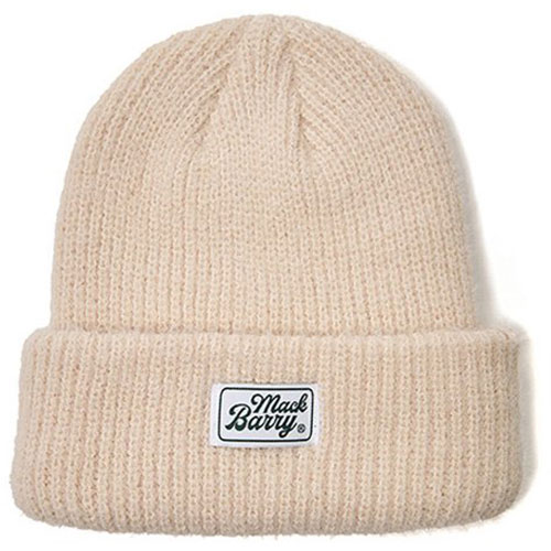 MACK BARRY マクバリー 【BEANIE(ビーニー)】 CLASSIC LABEL SOFT CANDY BEANIE アイボリー MCBRY70764 ジャンル(バッグ 小物 ブランド雑貨 帽子 メンズ帽子 ニット帽)|創造生活館