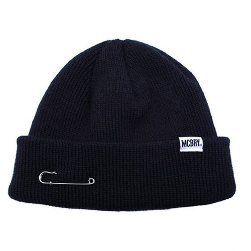 MACK BARRY マクバリー 【BEANIE(ビーニー)】 MCBRY SHORT BEANIE  黒いこと MCBRY72157 かかわり合い（日常 やって行く 生活様式 グッズ 商いもの アイデア 時短 助けになる 父の日 母の日 寒さ 打つ手 一緒になる 差し上げ物） ニット帽-バッグ・小物・ブランド雑貨-メンズ帽子
