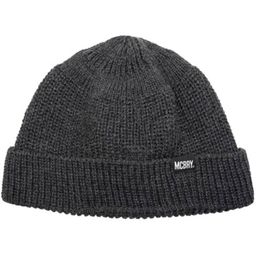 MACK BARRY マクバリー 【BEANIE(ビーニー)】 M WATCH CAP グレー MCBRY72904 ジャンル（バッグ 小物 ブランド雑貨 帽子 メンズ帽子 ニット帽）｜創造生活館