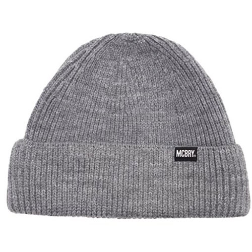MACK BARRY マクバリー 【BEANIE(ビーニー)】 MCBRY SPAN BEANIE　グレー MCBRY73451 ジャンル（バッグ 小物 ブランド雑貨 帽子 メンズ帽子 ニット帽）