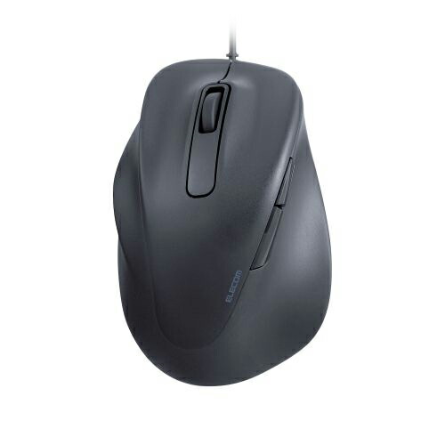 エレコム 静音 有線マウス “EX-G”5ボタン XLサイズ(左手用) M-XGXL31UBSKBK 関連（周辺機器 アクセサリー スマートフォン  PC  カード  USB  ハブ  コンバータ スマホ リーダー スキャナー）