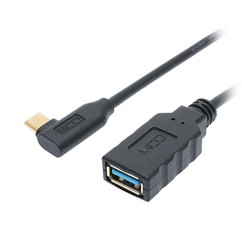 クリスマス スマホ pc LAN デジタル パット 情報 スタンド ケース ルーター 周辺 スマホ パーツ アクセサリー デジタル関連 | 5個セット MCO USB Type-CtoA変換ケーブル L型 50cm USA-10G2C LLX5