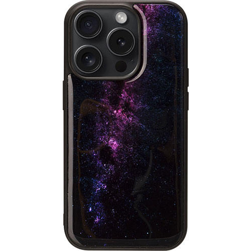2025 クリスマス スマホ pc かっこ良い電話機 スマホ OA計器 デジタル 音沙汰 境界線の外側 計器 部分品 入れもの 照明ランプ 佩び物  デジタルかかわり合い  | ikins アイキンス MagSafe相応う生まれながら貝入れもの for iPhone 15 Pro  Milky way  I26515i15PR