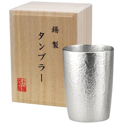 一般受け おすすめ 定番 冬 新生きて行く 差し上げ物 寒さ 打つ手 差し上げ物 本錫タンプラー180ml ベルク小シングル(桐箱入) C5122046 類概念（御厨子所備品 食器 膳立て物の具  食器 カトラリー 水呑み  水呑み タンプラー  タンプラー）