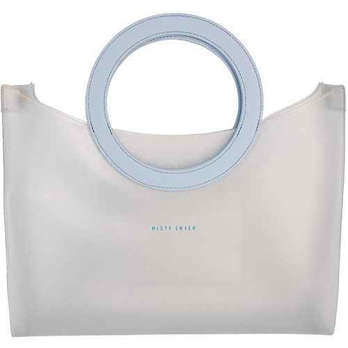 おすすめ 寒さ 対策 プレゼント 人気 贈り物 冬 ギフト 定番 手土産 卒業 入学 引越 MISTY LAYER トートバッグ リングタイプ Ri ミストをまとうような柔らかい透け感 クリア MLTbR-CL ジャンル(レディースバッグ バッグ トートバッグ 小物 ブランド雑貨)|創造生活館