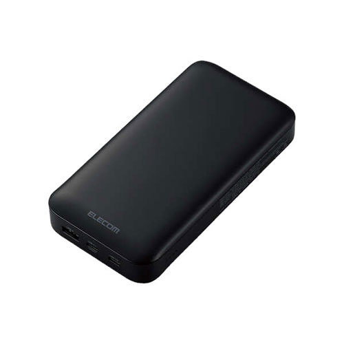PC パソコン スマホ 周辺機器 便利 グッズ モバイルバッテリー 20000mAh 入出力( Type-C ×1) ブラックUSB Power Delivery 65W出力に対応し パソコン スマートフォン タブレットを高速充電でき