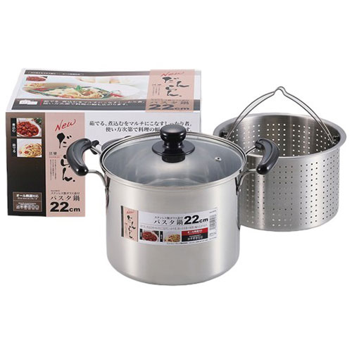 おすすめ 寒さ 対策 プレゼント 人気 贈り物 冬 ギフト 定番 手土産 卒業 入学 引越 パール金属 NEWだんらん ステンレス製ガラス蓋付パスタ鍋22cm H-5876 ジャンル（鍋 フライパン 食器 キッチン用品 調理器具）