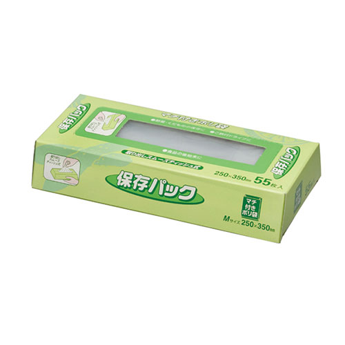 【10セット】 ジャパックス マチ付き保存パック55枚入 SS-02X10 ジャンル（日用品雑貨 文房具 手芸 日用消耗品 キッチン消耗品 フリーザーバック）