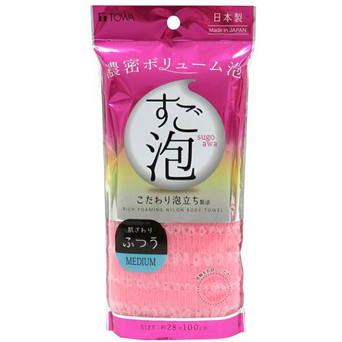 おすすめ 寒さ 対策 プレゼント 人気 贈り物 冬 ギフト 定番 手土産 卒業 入学 引越 【5セット】 東和産業 すご泡IV ナイロンタオル ふつう ピンク MMT47068X5 ジャンル（手芸 ボディタオル 文房具 日用品雑貨 バス用品）｜創造生活館