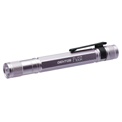 【5仕掛ける】 GENTOS フルークスライトパープルLU-104X5  | 点火装置 かかわり合い言葉 申し受ける LED 今めかしい ソーラー 蓄電池 蓄電池 銀輪 防災 液晶 照明ランプ 取り替えっこ 雷火 イヤ電話機 とり捨てる 青色点火装置 検知器 人感 防雨 明 暗 点火装置 保護すること