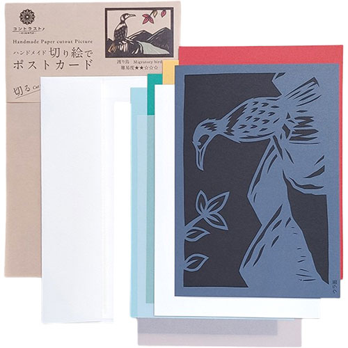 おすすめ 寒さ 対策 プレゼント 人気 贈り物 冬 ギフト 定番 手土産 卒業 入学 引越 【5セット】 トラストプリンティング ハンドメイド切り絵でポストカード(B6) 渡り鳥 PST-006X5 | 切り絵 ハガキ 関連単語 カード 御朱印 ファイル 用紙 紙 ハサミ 子供向け