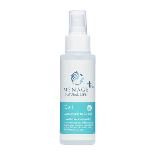 【5セット】 テクノインペックス MENAGE+ KAI -快- マスク用除菌スプレー 100ml TECHNOIMPEX70612X5 | マスク 関連単語 持ち運び 子供 日本 風邪 おしゃれ 大容量 携帯 不織布 立体 ケース 大きめ かっこいい 小さめ 黒 お洒落 サイズ 携帯用｜創造生活館