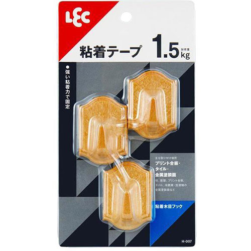 人気 おすすめ 定番 冬 新生活 ギフト 寒さ 対策 プレゼント 【10セット】 レック 粘着木目フック H-007X10 | 掃除 ホコリ 消臭 除菌 抗菌 洗剤 洗濯 レック クリーナー ふきん クリーニング 関連単語 掃除機 モップ ほこり 激落ち スプレー 消臭剤 ビーズ 5,254円