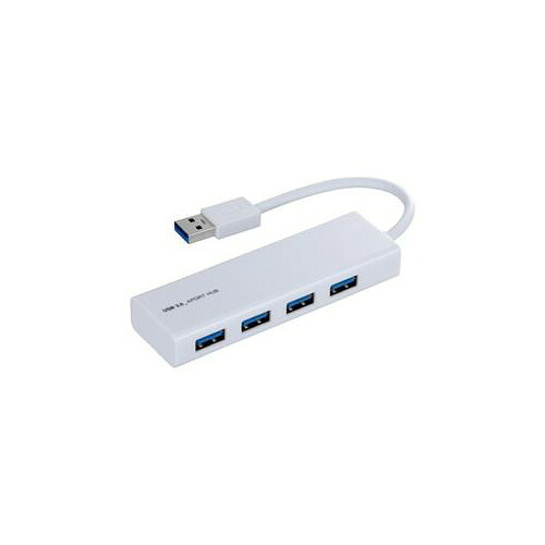 ナカバヤシ 4ポートUSB3.0ハブ ホワイト UH-3034W | スマホ pc スマートフォン タブレット 周辺機器 アクセサリー 関連単語 タッチペン モニター デジタルケーブル ネットワーク WIFI パソコン 変換 コネクタ アダプター ハブ 電源 ドライブ 無線 ルーター sdカード|創造生活館