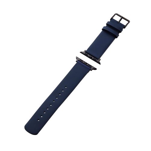 PC パソコン スマホ アクセサリー 便利 グッズ Apple Watch用ソフトレザーバンド ネイビーなめらかで肌なじみの良い上質なソフトレザーを採用したApple Watch用バンドです ステッチがなくシンプルなデザイン