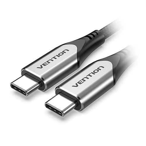 VENTION USB-C to USB-C 3.1ケーブル 1.5m グレー TA-7794  | スマホ pc スマートフォン タブレット 周辺機器 アクセサリー 関連単語 タッチペン モニター デジタルケーブル ネットワーク WIFI パソコン 変換 コネクタ アダプター ハブ 電源 ドライブ 無線 ルーター