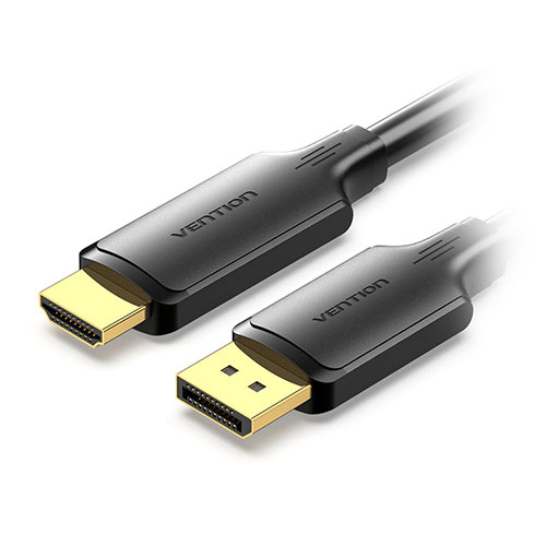 VENTION 4K DisplayPort to HDMIケーブル 5m ブラック HF-0149 | スマホ pc スマートフォン タブレット 周辺機器 アクセサリー 関連単語 タッチペン モニター デジタルケーブル ネットワーク WIFI パソコン 変換 コネクタ アダプター ハブ 電源 ドライブ 無線