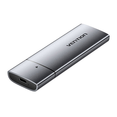 VENTION USB C エンクロージャー for M.2 SATA SSDs グレー KP-6156 | パソコン 周辺機器 関連:コンセント 充電器 延長 タイプ メモリー アダプタ ハブ 容量 ケーブル 充電 変換 type usbメモリ|創造生活館