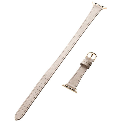 エレコム Apple Watch 41/40/38粍 周波数帯域 ホンブルグ帽なめし革 2重巻きか細い印字機 \u0026me グレージュ AW-41BDLWJGB  | Apple iPhone iPad スマホ かかわり合い言葉 アップル 周波数帯域 歌留多 押しかぶせる se 写真フィルム 持っていく 肩口 万覚え帳型 輪っか 同盟罷工一回り 照明ランプ 三脚架 車 保持者 スマートウォッチアクセサリー-スマートフォン・タブレット