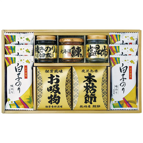 おすすめ 寒さ 対策 プレゼント 人気 贈り物 冬 ギフト 定番 手土産 卒業 入学 引越 和之彩膳 詰合せ 5864-40 鰹本枯れ節・松茸風味お吸い物・焼きのり佃煮・北海道産鰊フレーク・塩昆布・白子のり味のり 9236-058 食品 佃煮 詰合せ セット ギフト | 関連単語｜創造生活館