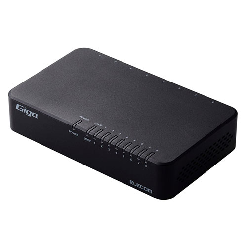エレコム Giga対応8ポートスイッチ(プラ筐体/ACアダプター) 水平/壁掛け/マグネット EHC-G08PA4-JB PC パソコン スマホ タブレット | 関連単語 モニター アーム 液晶 保護 マウス ssd ディスク hdd ルーター アダプタ フラッシュ LAN 無線 有線 ケーブル メディア