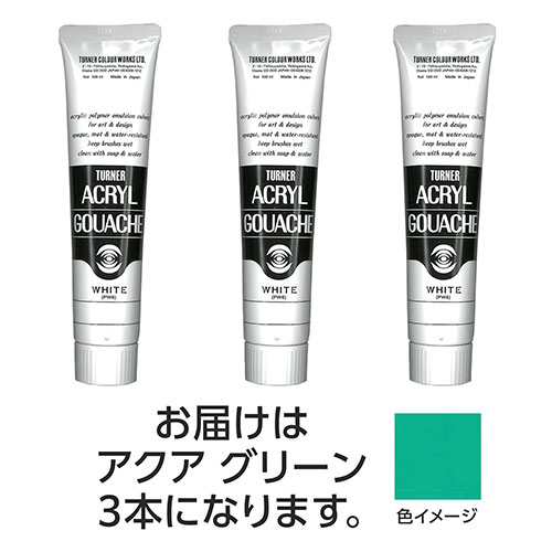 ターナー色取り アクリル繊維ガッシュ 100ml 141アクアグリーン 3個 TURNER108605  文具 備え付け|  かかわり合い言葉 水彩画 色 クレヨン 筆 ペンケリー えんぴつ 執務室 事務 設備 学用品 書きとどめる 名刺 万覚え帳 截断機 テープフ ァイル 状ぶくろ 剪刀 商行為木筆 書き込み 絵の具 仕掛ける