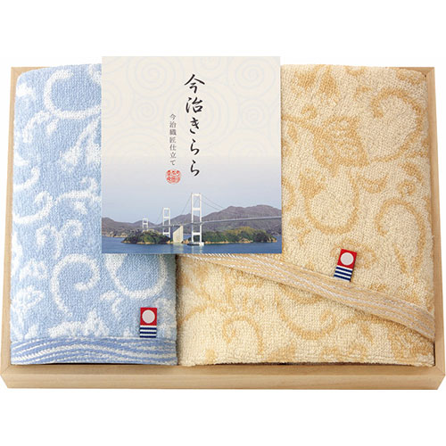 おすすめ 寒さ 対策 プレゼント 人気 贈り物 冬 ギフト 定番 手土産 卒業 入学 引越 今治きらら 愛媛今治 木箱入フェイスタオル&ハンドタオル フェイスタオル34×75cm、ハンドタオル34×34cm B1087627 健康 美容 介護 | 関連単語 エプロン 風呂 椅子