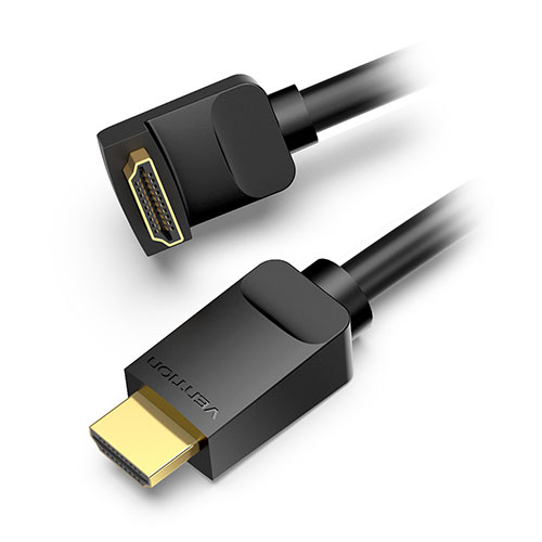 【5本セット】 VENTION HDMI 直角ケーブル 下向き 2m ブラック AA-0157X5 PC パソコン スマホ タブレット | 関連単語 周辺機器 メモリ Android ドライブ USB ストレージ フラッシュメモリー コンパクト モニター アーム 液晶 保護 マウス ssd ディスク hdd ルーター