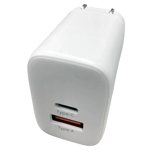 【5セット】 HIDISC USB充電器 PD20W Type-Cx1/Type-Ax1 スイングプラグ採用 ホワイト HD-AC2P20WHX5 PC パソコン スマホ タブレット | 関連単語 スマートフォン 携帯電話 アクセサリー iPhone パーツ iPad 周辺機器 メモリ Android ドライブ USB ストレージ