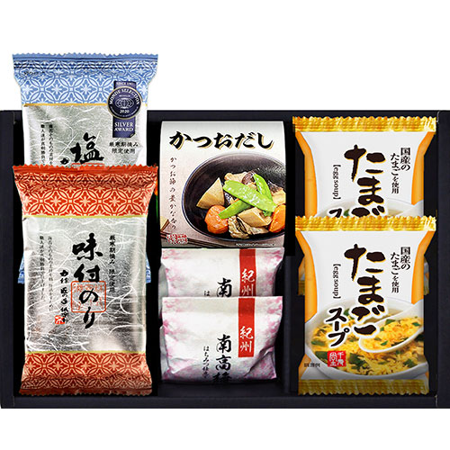 人気 おすすめ 定番 冬 新生活 ギフト 寒さ 対策 プレゼント 【3セット】 海苔食べくらべ バラエティセット 味付/塩のり、シーラックかつおだし、紀州南高梅、たまごスープ YU-202X3 食品 佃煮 詰合せ セット ギフト | 関連単語 詰め合わせ 海苔 味海苔 梅 米粉
