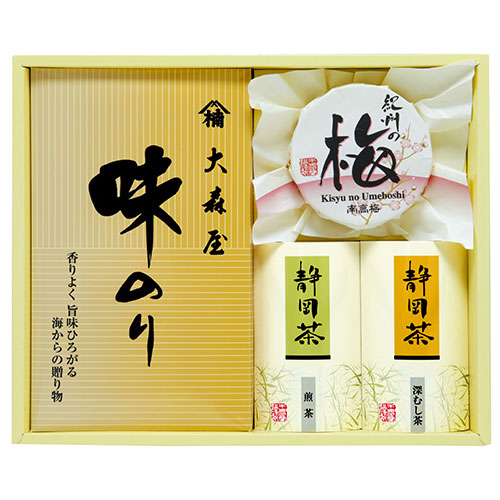 おすすめ 寒さ 対策 プレゼント 人気 贈り物 冬 ギフト 定番 手土産 卒業 入学 引越 【3セット】 香味彩々 大森屋味のり、静岡煎茶、静岡深蒸し茶、紀州南高梅 NK-25X3 食品 佃煮 詰合せ セット ギフト | 関連単語 鰹 昆布 だし 引っ越し 御中元 かつおぶし|創造生活館