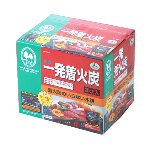 【3セット】 キャプテンスタッグ エコー 一発着火炭3kg M-6724X3 アウトドア キャンプ レジャー 災害 防災 地震 | 関連単語 虫 害鳥 害獣 便利 グッズ 防虫 非常 旅行 トラベル 持出袋 シート タンク 便所 寝袋 灯油 アイディア ナイフ ベスト リュック ランタン