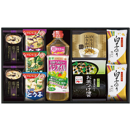 味の蔵 彩 食卓セット (白子味のり・マルコメ京懐石茄子のおみそ汁