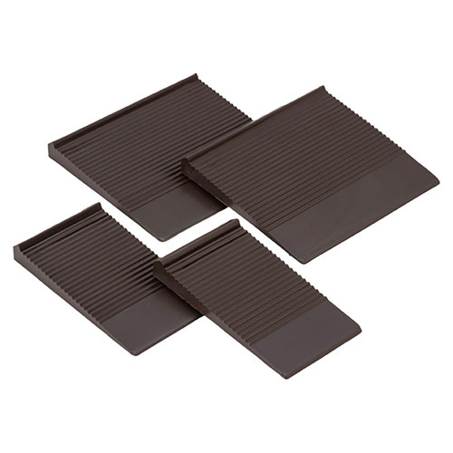 【4枚入×5セット】 たおれ防止補助プレート 大(約90×100×10mm)・小(約90×50×10mm) 日本製 22554806X5 アウトドア 災害 | キャンプ用品 サバイバルシート テント ナイフ バーナー コンロ 防水バッグ 火起こしセット 調理器具 折り畳み椅子 クーラーボックス