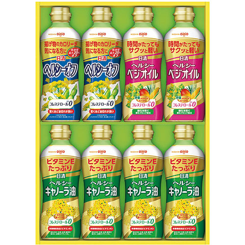 人気 にんき 冬ギフト 新生活 おすすめ 定番 話題 歳暮 寒さ 対策 プレゼント 【4セット】 日清オイリオ 日清ヘルシーオイルギフト 【ヘルシーオフ・ヘルシーベジオイル・ヘルシーキャノーラ油】 FUJI43166X4 のし対応 ギフト包装無料 内祝い|創造生活館