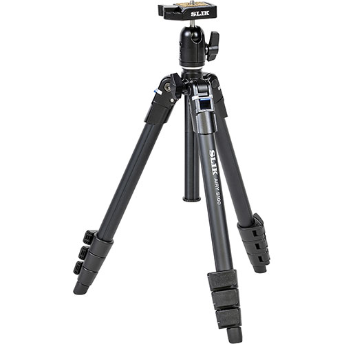 スリック SLIK エアリーS100 脚先を持って軽い力で開脚・反転が可能 縮長300mm/全高1014mm KEN07072  | カメラ 撮影 写真 オーディオ 関連単語 ワイヤレス Bluetooth ブース ケーブル インターフェース スマホ iphone マイク 楽器 コード アダプター ギター デジカメ