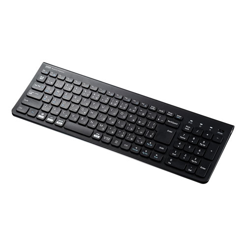 サンワサプライ Bluetoothスリムキーボード テンキー付き ブラック SKB-BT31BK