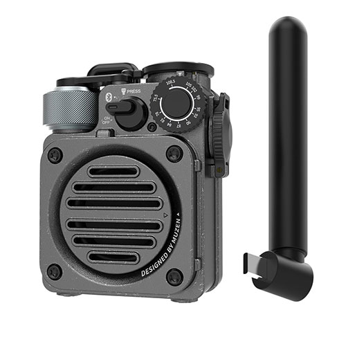Muzen Wild Mini 第3時人 Bluetooth 金棒引き ラジオ受信機・懷中電灯・移動性蓄電池 黒いこと MW-PVXI3B  パソコン マイコン スマホ 経口避妊薬 | かかわり合い言葉 iPhone 部分品 iPad 境界線の外側計器 記憶装置 Android 運転 USB 記憶装置 閃光電球記憶装置 パウダーコンパクト