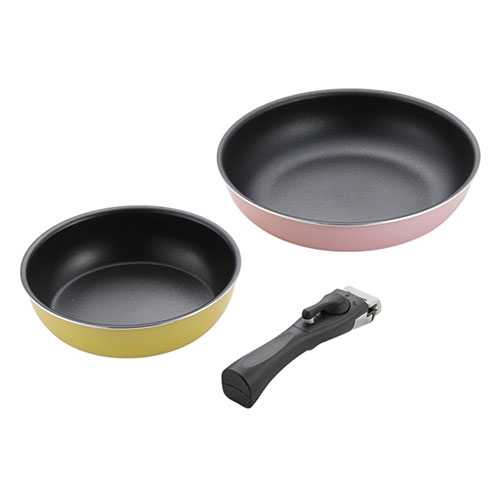 おすすめ 寒さ 対策 プレゼント 人気 贈り物 冬 ギフト 定番 手土産 卒業 入学 引越 コロセレ キッチンウェア3点セット(フライパン20cm、フライパン26cm、着脱式ハンドル) CSS-50 調理 料理 キッチン | 関連単語 焼型 トング ヘラ 茶こし スライサー カップ|創造生活館