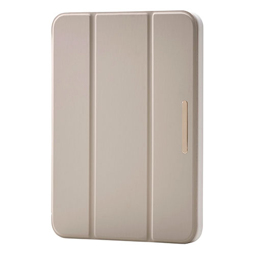 エレコム iPad mini(A17 Pro) フラップケース 薄型軽量 CHIC STYLE スリープ対応 グレージュ TB-A25SWVJM3GB