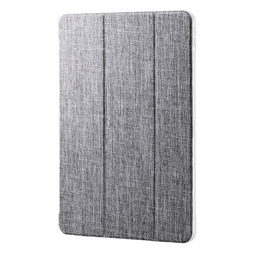 エレコム 13インチiPad Air(M3/M2) フラップケース 薄型軽量 ファブリック 背面クリア グレー TB-A25XWVCGY|創造生活館