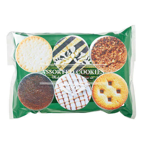 【6個入×10セット】 クッキーアソートメラミンスポンジ 美味しそうなクッキーの詰め合わせ風デザイン プチギフト SP-36357X10