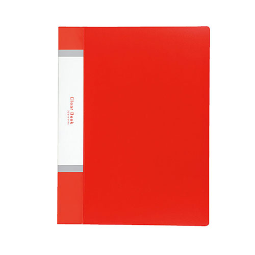 【10冊セット】 ARTEC クリアブックA4 横入れ 40ポケット レッド ATC74592X10