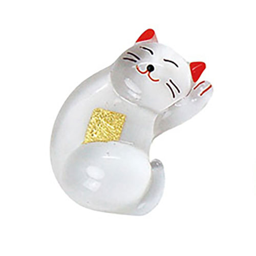 【5個セット】 ヤマコー 用美 業務用 硝子箸置 縁起 招き猫 yamaco08958X5 5,600円