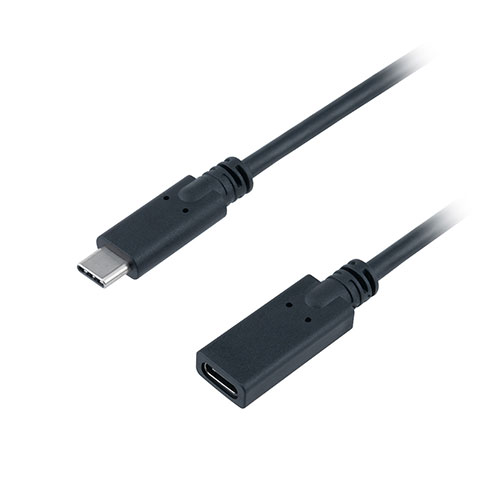 【5本セット】 MCO USB2.0延長ケーブル Type-C 1m ブラック USBケーブルを伸ばしたい時に便利な延長ケーブル USB-EC2010BKX5