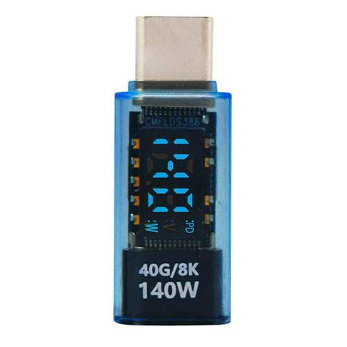 【5個仕掛ける】 日本企業結合科学技術 USB4相応う TYPE-C ワット数見せびらかす スケルトン青み TCTC-DSP-SBLX5