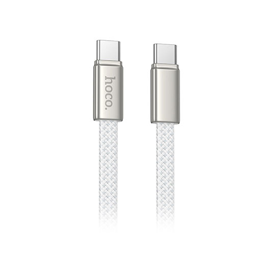 hoco. X125 PD60W フラットUSB-Cケーブル PD60W充電&480Mbps通信対応 しなやかで絡まりにくい ホワイト X125-CC-WH PC パソコン スマホ タブレット | 関連単語 ハブ キーボード テンキー 機器 ネット スマートフォン 携帯電話 アクセサリー iPhone パーツ iPad
