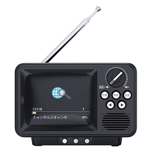 WINTECH 2.8インチ液晶付きポータブルワンセグテレビ 昔懐かしいレトロデザインTV 乾電池・USB駆動 ブラック TVR-RT1-K ノイズ キャンセリング | 関連単語 周囲音低減 静音設計 仕事集中 電車通勤 機内用 勉強用 高性能 快適装着 フィット感 持ち運び便利 高耐久